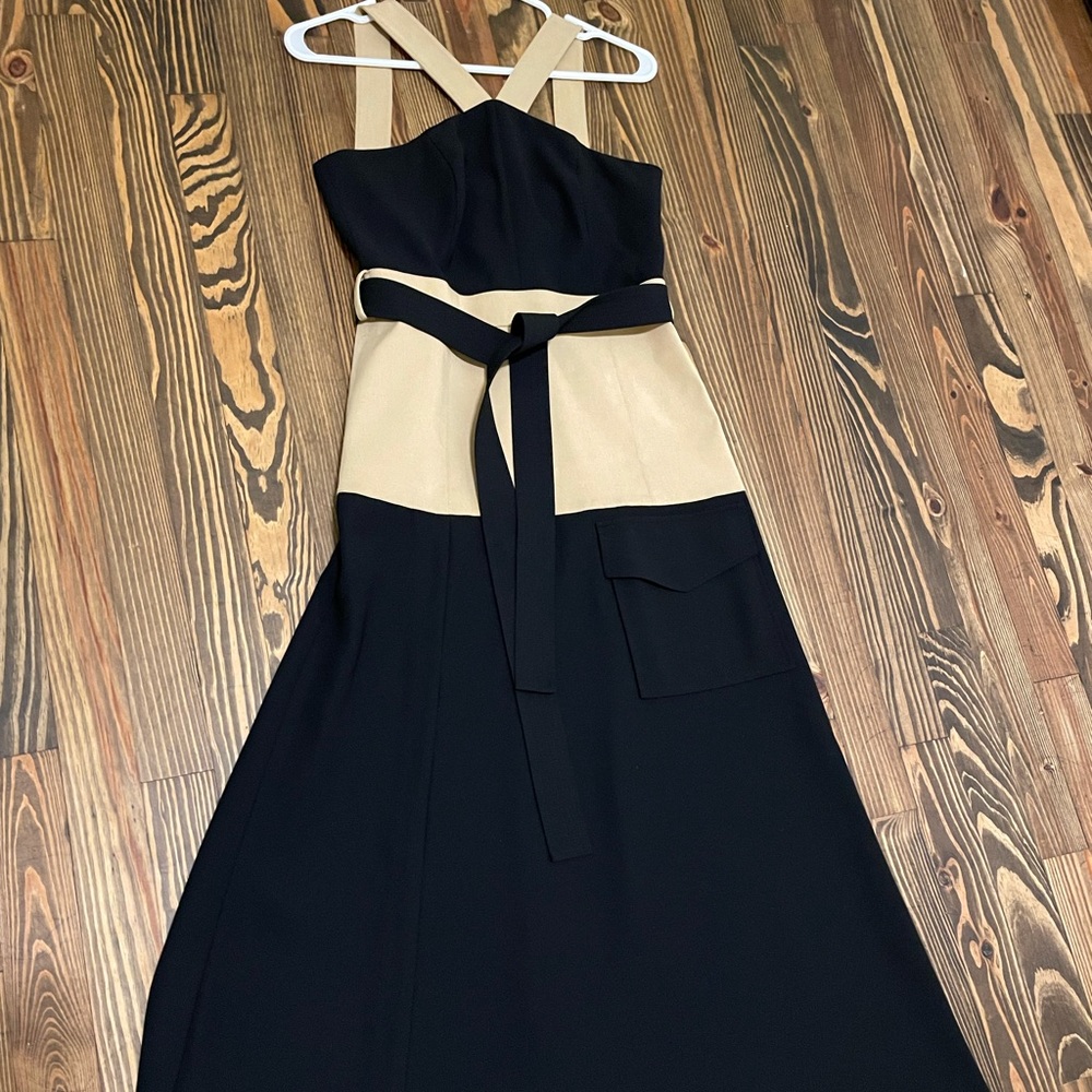 Alexis dress in tan and black - size M